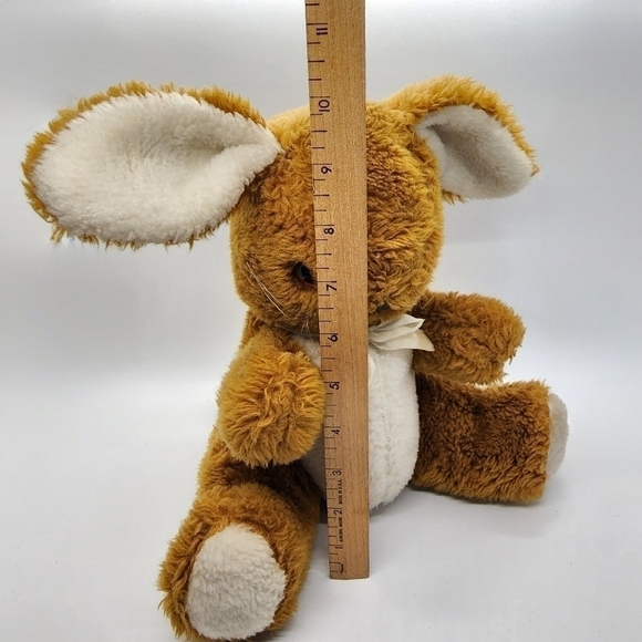 Vintage New York Merchandise Co Brown Bunny Rabbit Red eyes no neck floppy ears - Picture 8 of 12